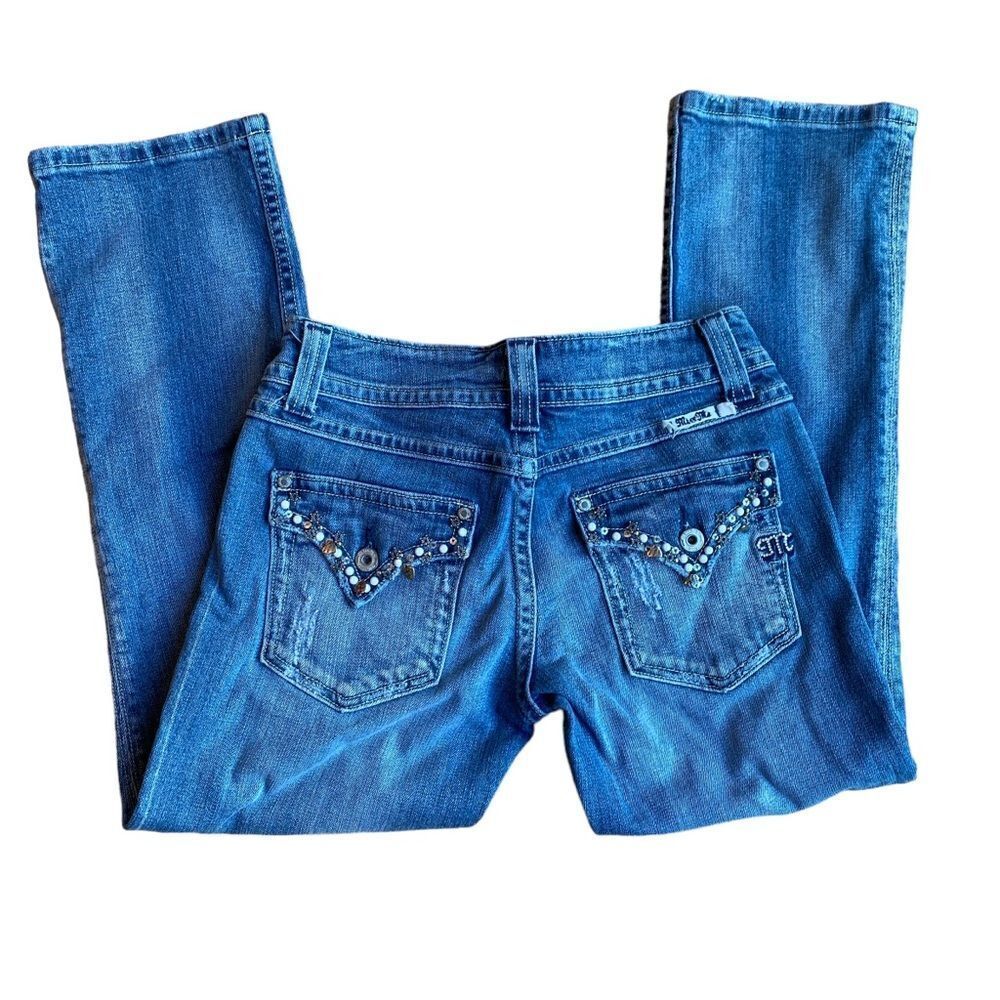 Miss Me Blue Denim Bling Denim Jeans Size 28